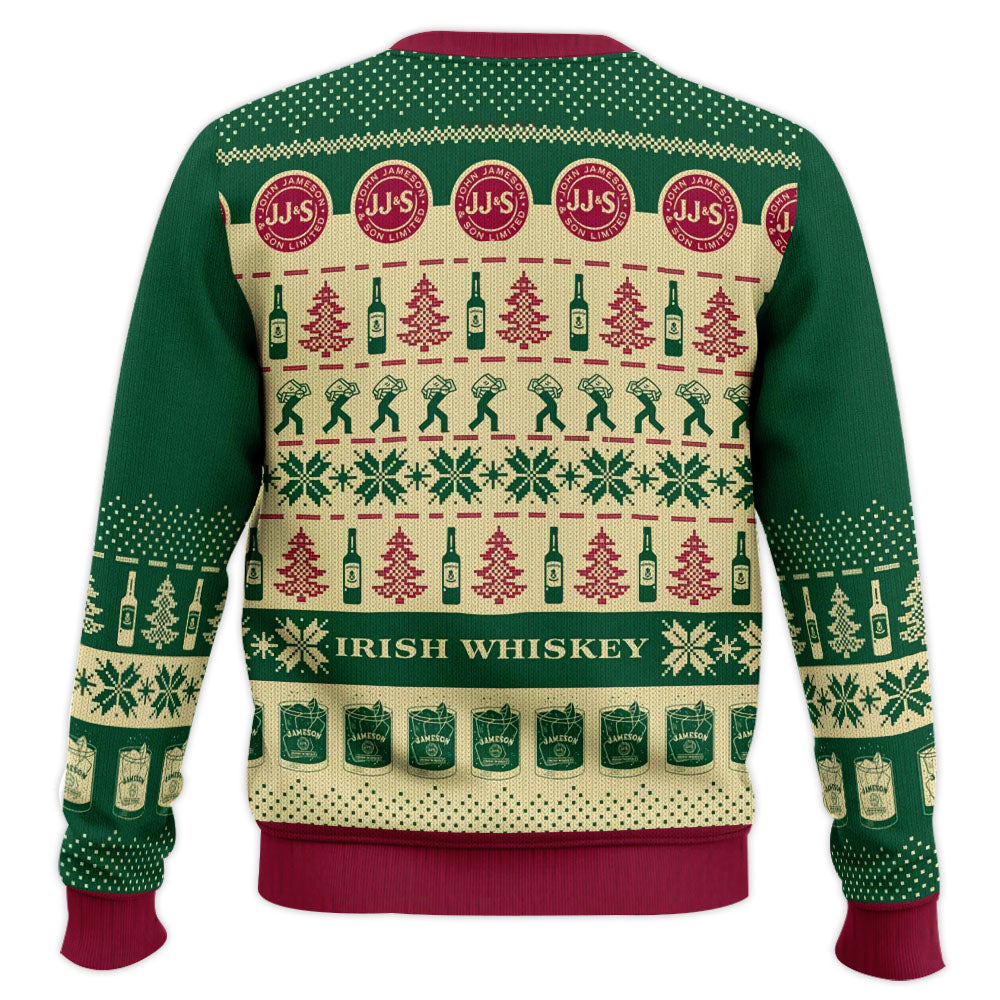 Irish Blended Whiskey Ugly Christmas Sweater