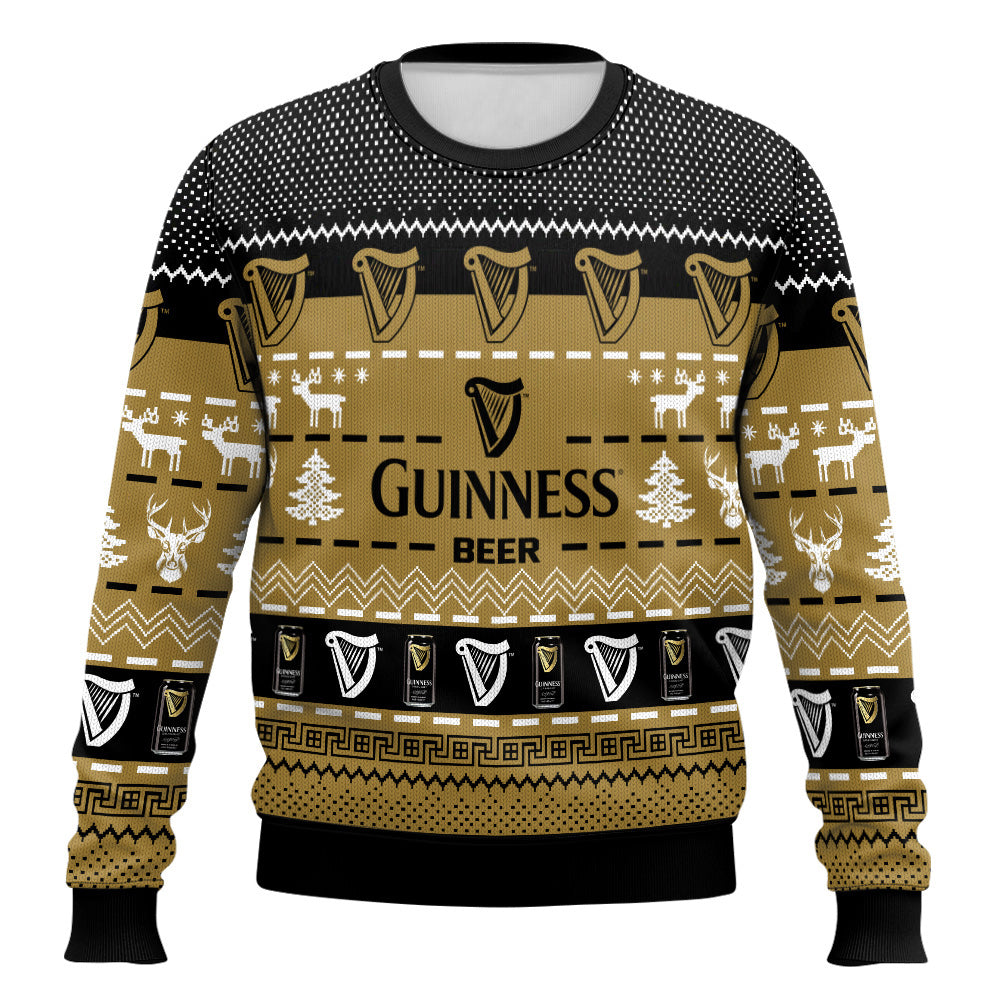 Festive Holiday Sweater with Crown and Text Design