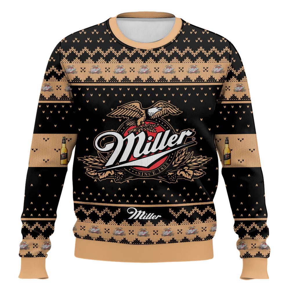 Festive Holiday Sweater with Crown and Text Design