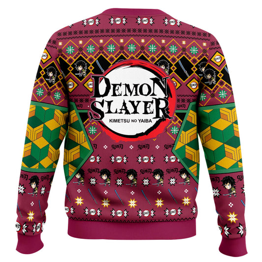 Anime-style Print Crew Neck Christmas Ugly Sweatshirt