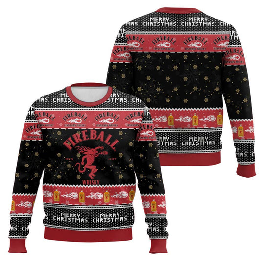 Festive Holiday Sweater with Crown and Text Design
