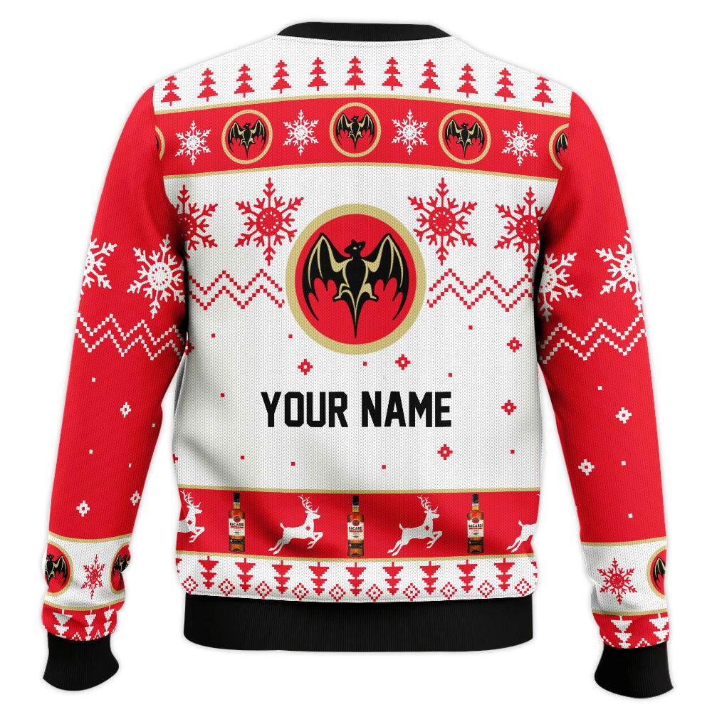 Festive Holiday Sweater with Crown and Text Design