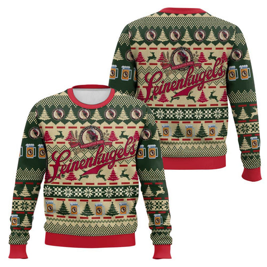 Festive Holiday Sweater with Crown and Text Design