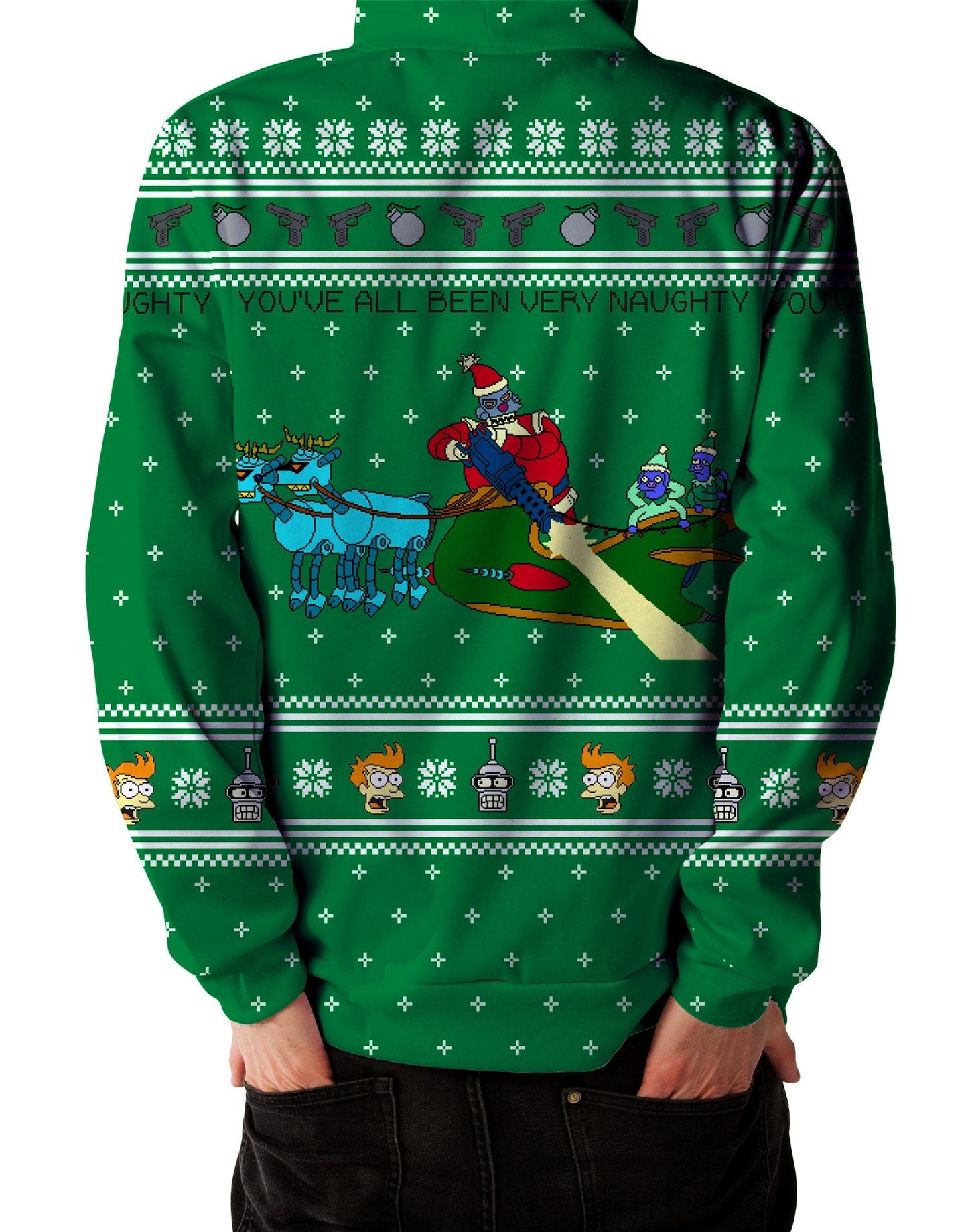 Robot Santa Unisex Hoodie