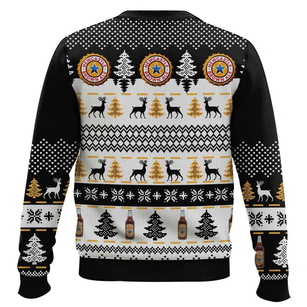 Newcastle Brown Ale Ugly Christmas Sweater