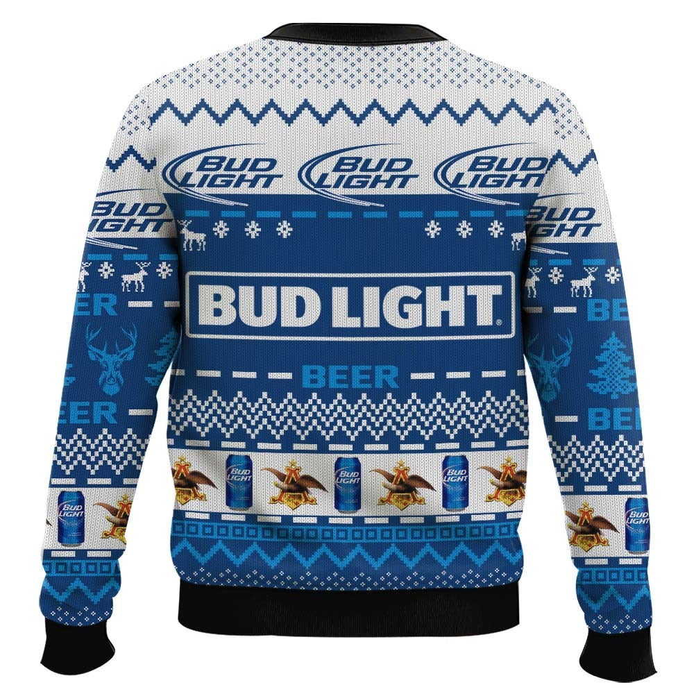 Bud Light Reindeer Ugly Christmas Sweater