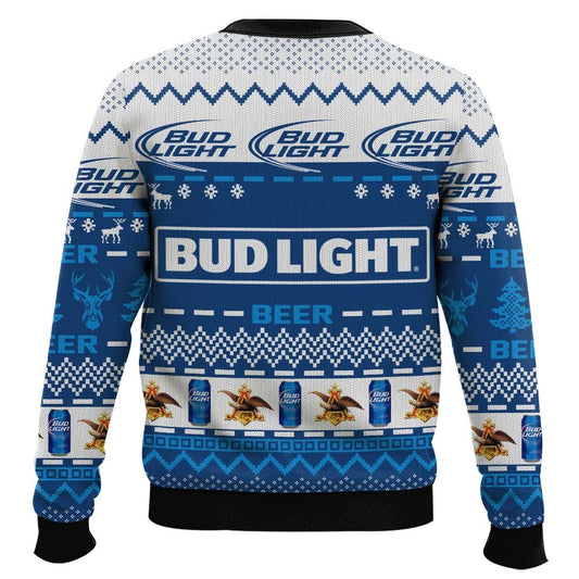 Bud Light Reindeer Ugly Christmas Sweater
