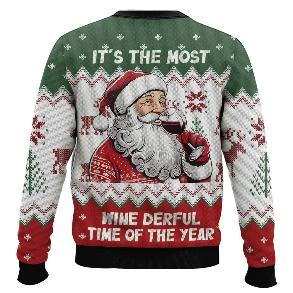 Its the Most Wine Derful Time of the Year Christmas Ugly Sweater