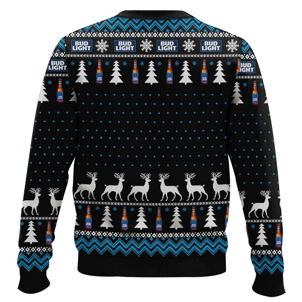 Grinch I Will Drink Bud Light Everywhere Ugly Christmas Sweater