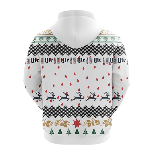 Miller Lite Christmas Hoodie