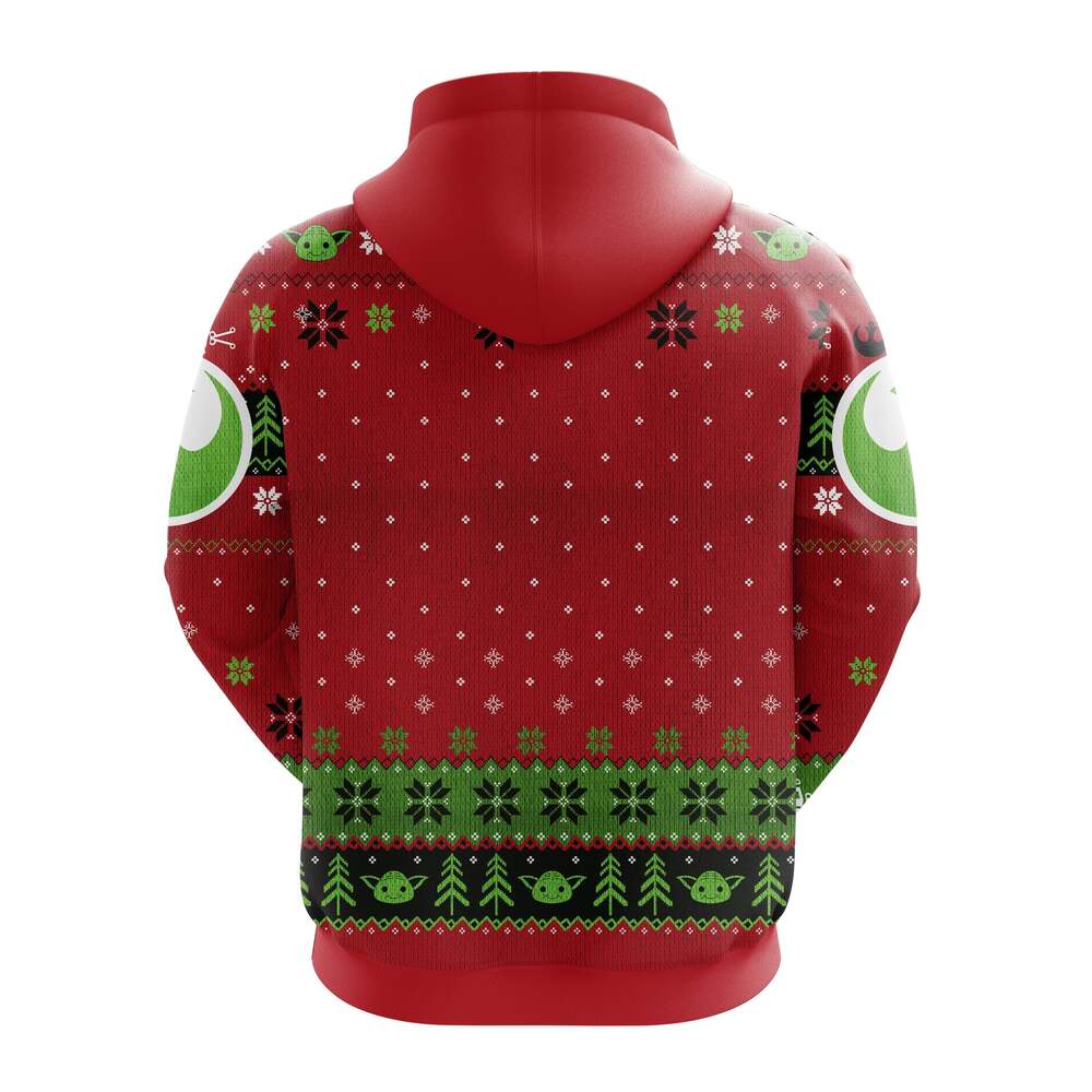 Cute Xmas Yoda Hoodie