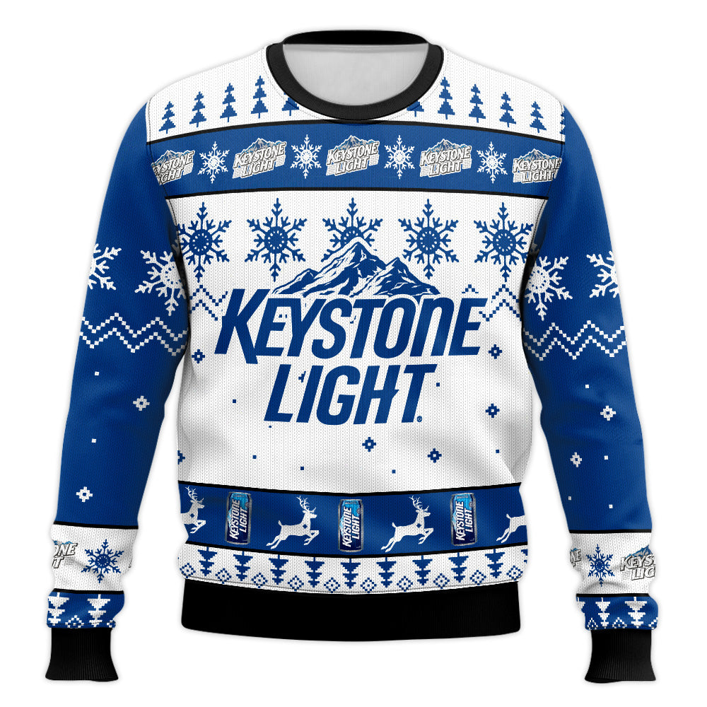 Ugly Christmas Sweatshirt Crew Neck Pullover Beer Sweater