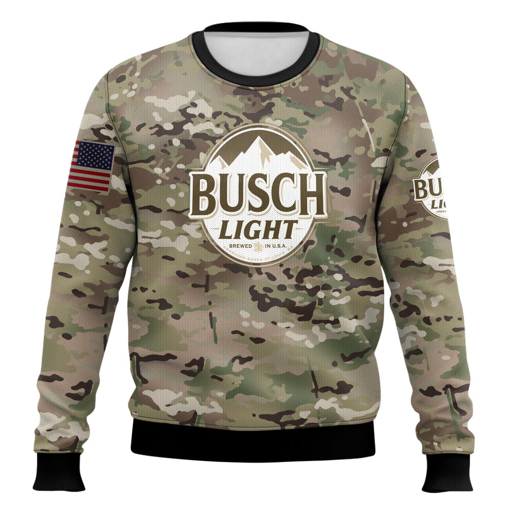 Ugly Christmas Sweatshirt Crew Neck Pullover Beer Sweater