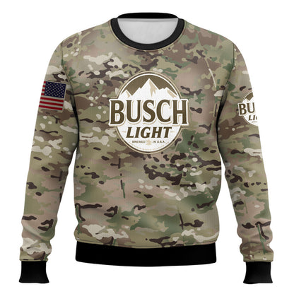 Ugly Christmas Sweatshirt Crew Neck Pullover Beer Sweater