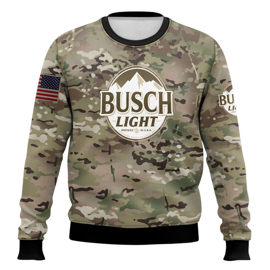 Ugly Christmas Sweatshirt Crew Neck Pullover Beer Sweater