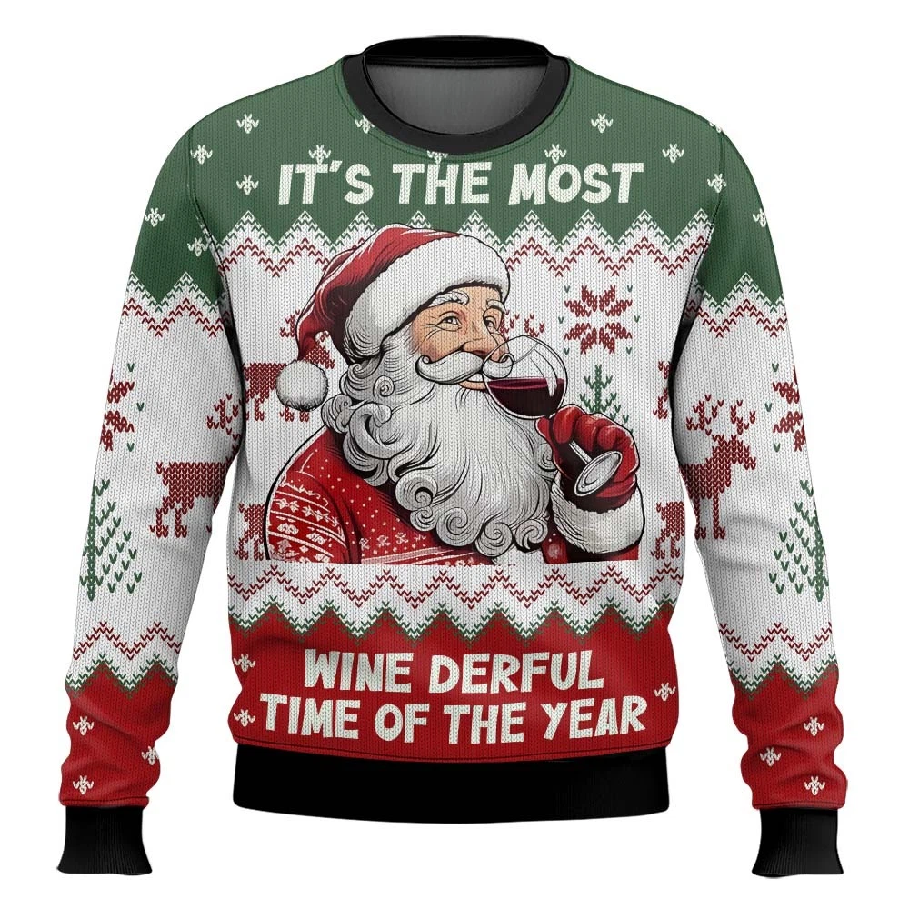 Its the Most Wine Derful Time of the Year Christmas Ugly Sweater
