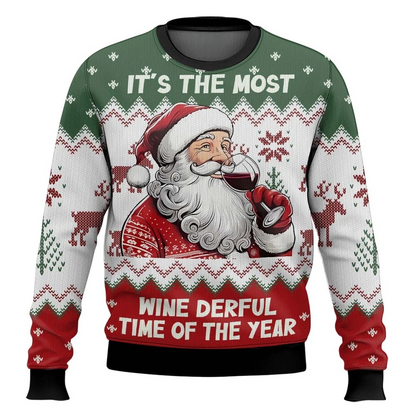 Its the Most Wine Derful Time of the Year Christmas Ugly Sweater