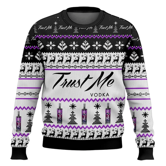 Trust Me Vodka Ugly Christmas Sweater