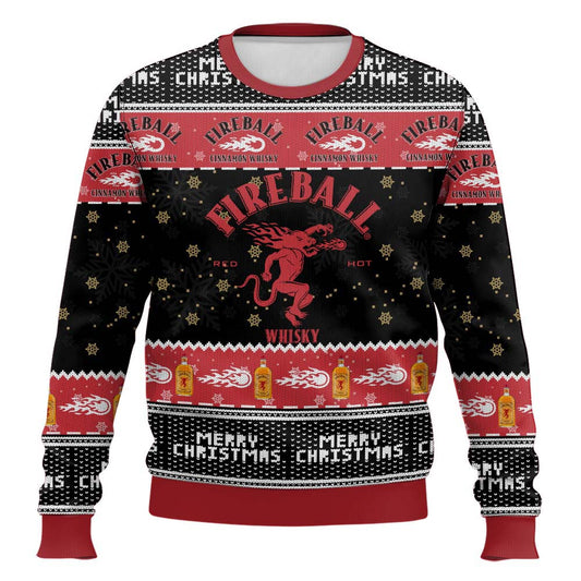 Festive Holiday Sweater with Crown and Text Design