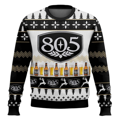 805 Beer Ugly Christmas Sweater