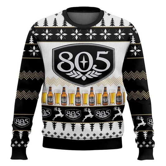 805 Beer Ugly Christmas Sweater