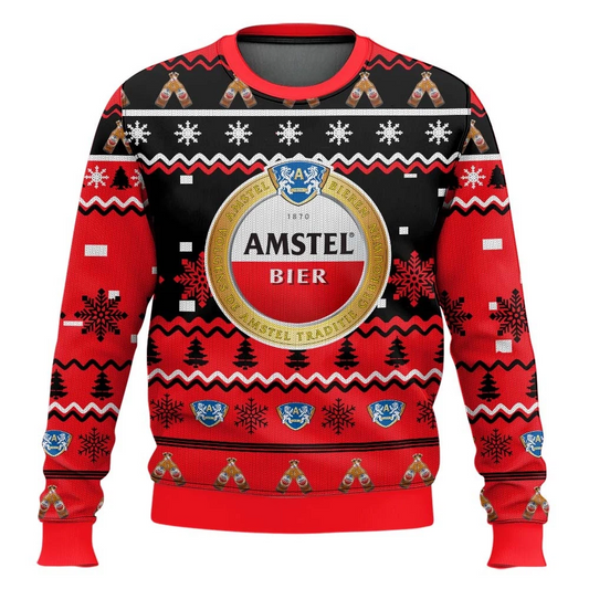 Amstel Beer Ugly Christmas Sweater