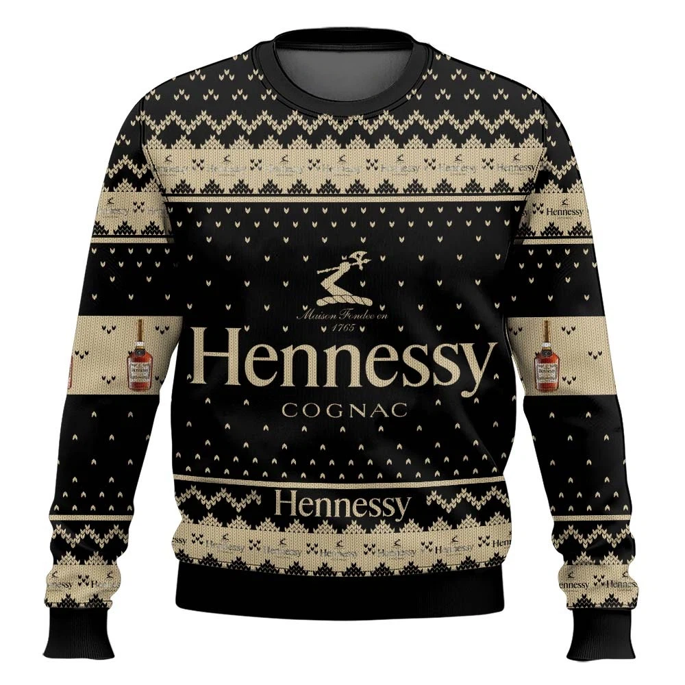 Hennessy Cognac Ugly Christmas Sweater