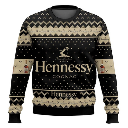 Hennessy Cognac Ugly Christmas Sweater