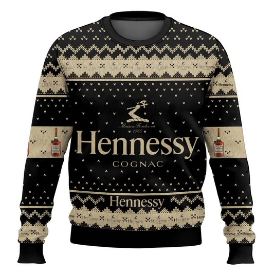 Hennessy Cognac Ugly Christmas Sweater