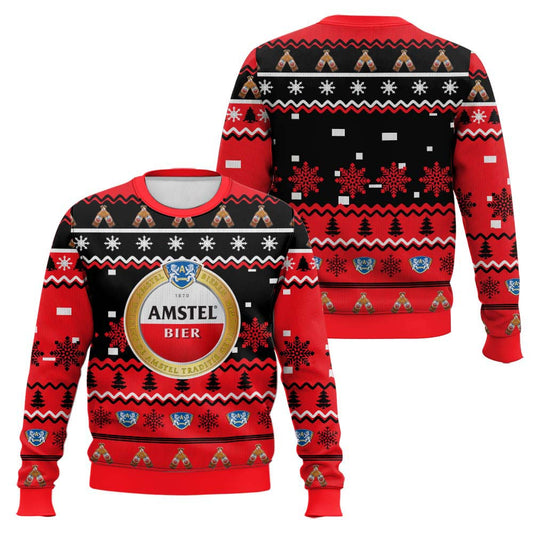 Festive Holiday Sweater with Crown and Text Design