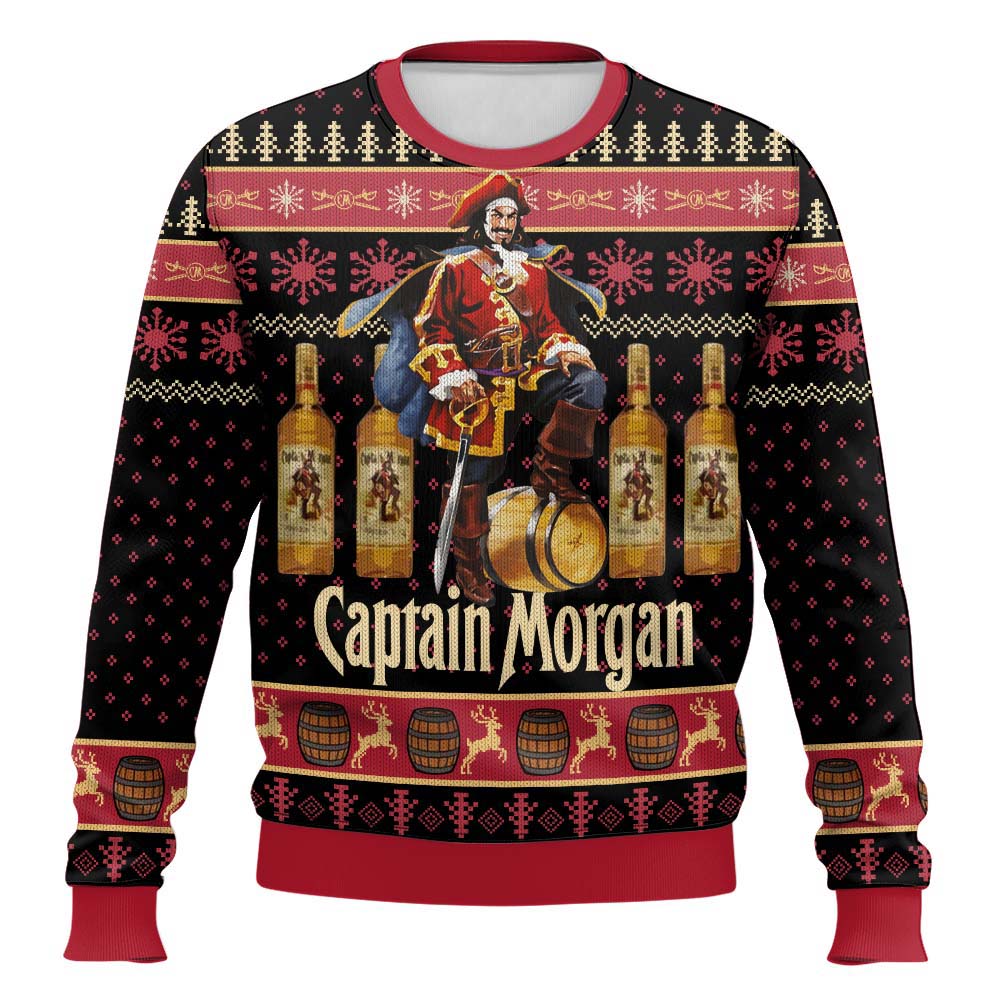 Festive Holiday Sweater with Crown and Text Design