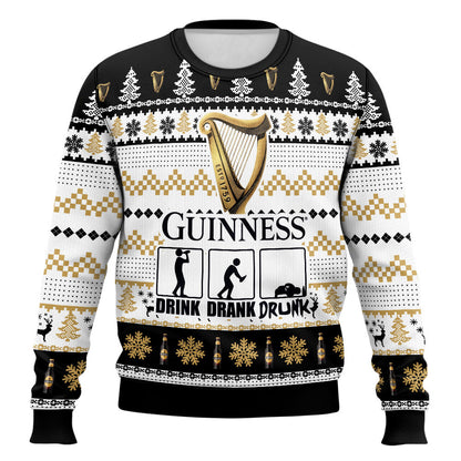 Ugly Christmas Sweatshirt Crew Neck Pullover Beer Sweater