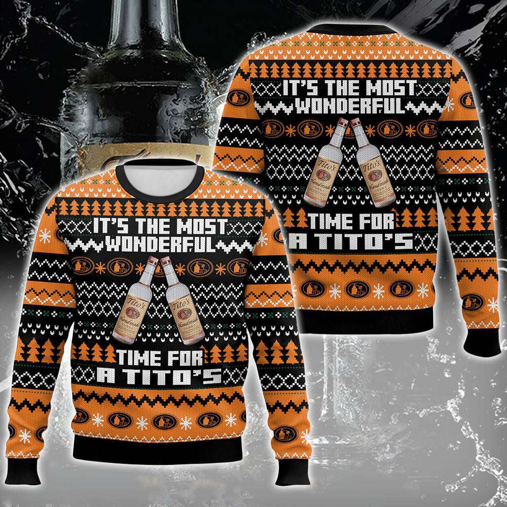 It's The Best Time Ever For Tito's Ugly Christmas Sweater