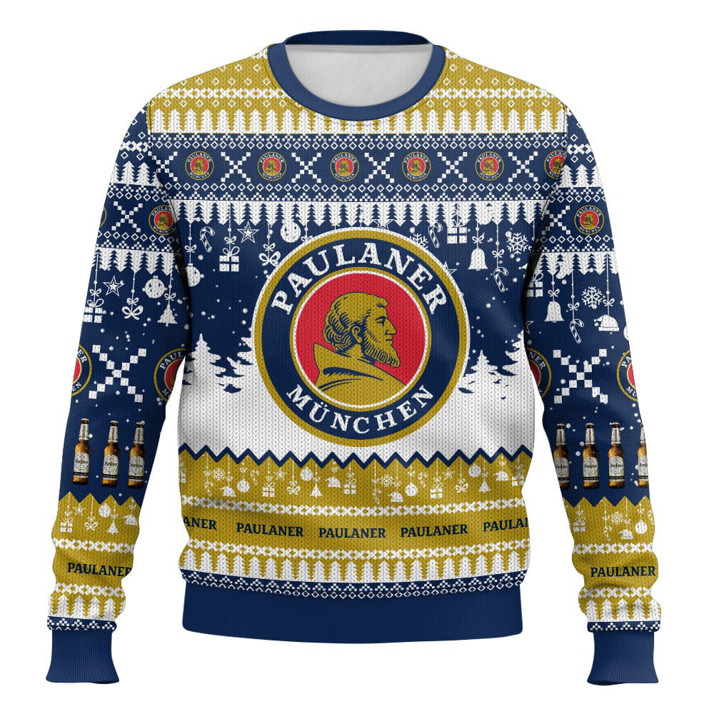 Festive Holiday Sweater with Crown and Text Design