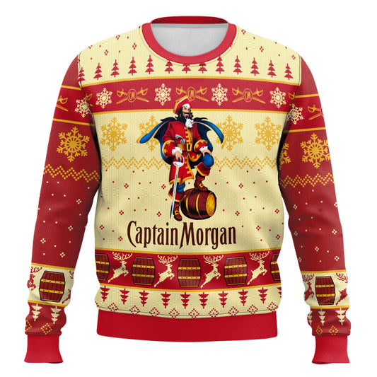 Festive Holiday Sweater with Crown and Text Design