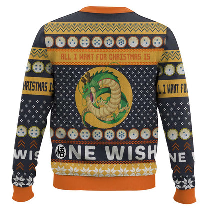 Anime-style Print Crew Neck Christmas Ugly Sweatshirt