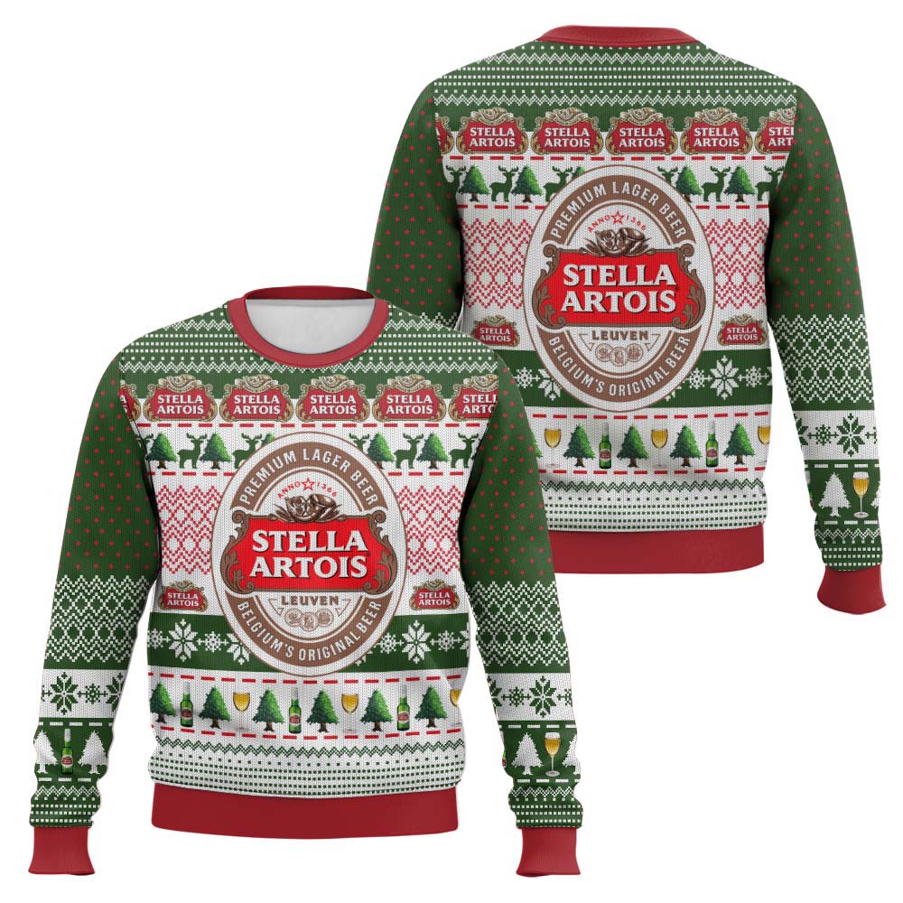 Festive Holiday Sweater with Crown and Text Design