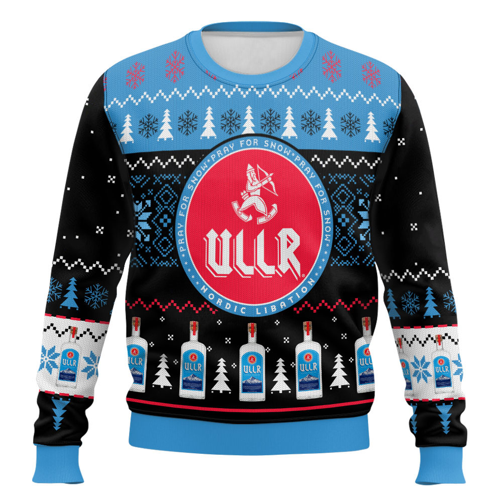 Festive Holiday Sweater with Crown and Text Design