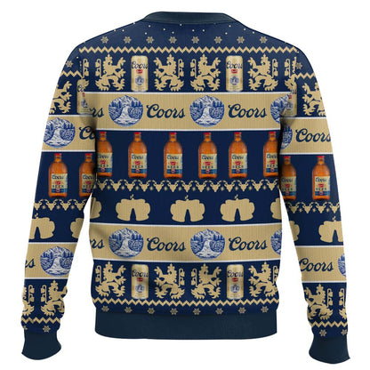 Festive Holiday Sweater with Crown and Text Design