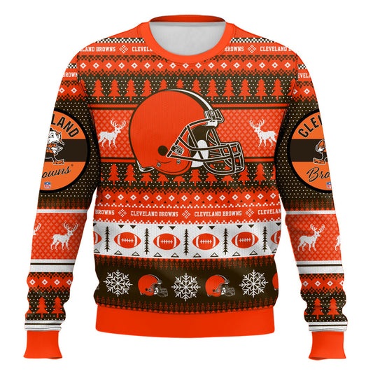 Festive Holiday Sweater with Crown and Text Design