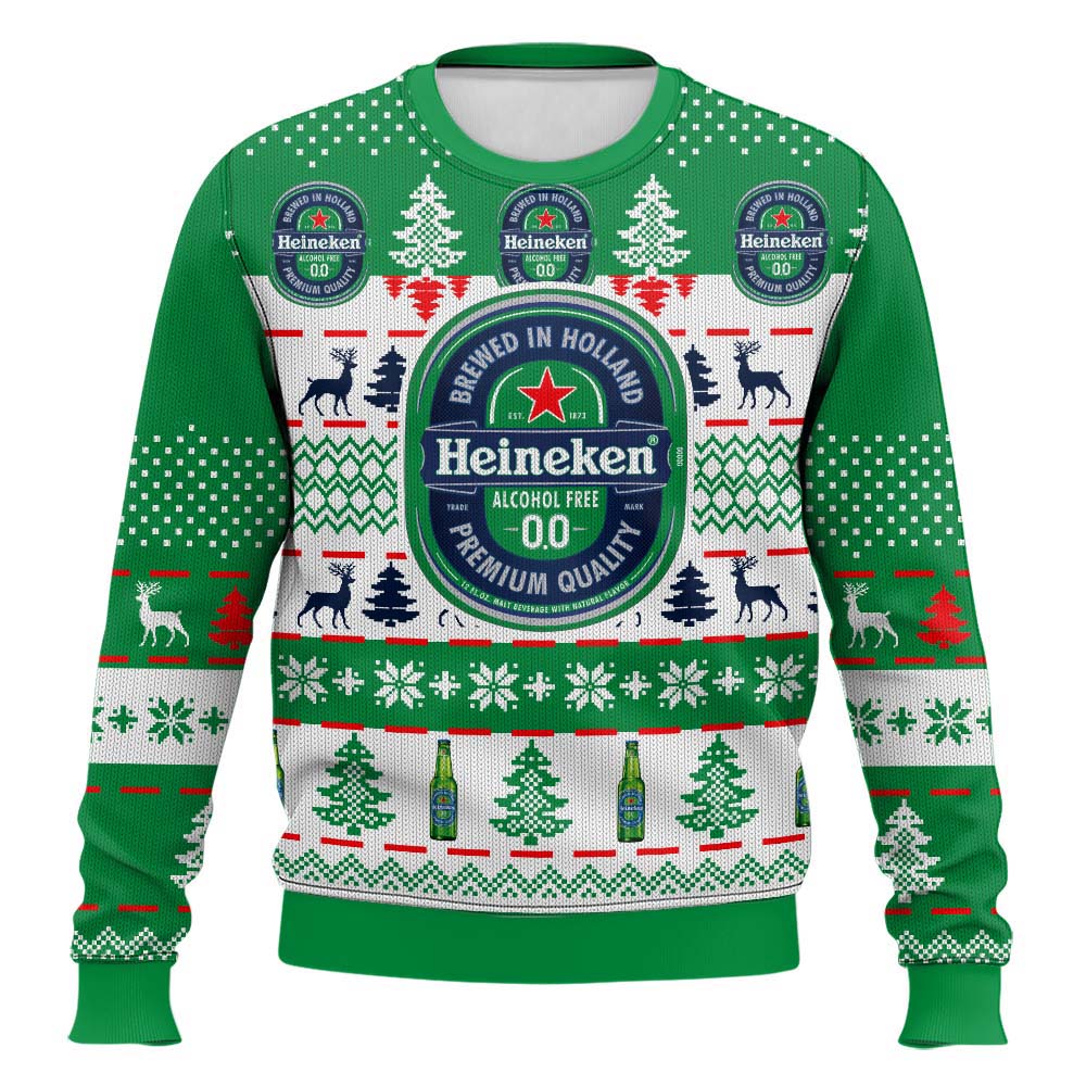 Festive Holiday Sweater with Crown and Text Design