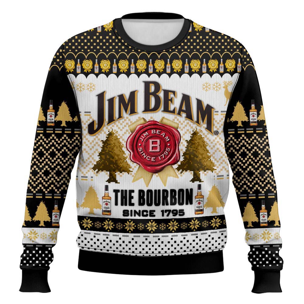 Festive Holiday Sweater with Crown and Text Design