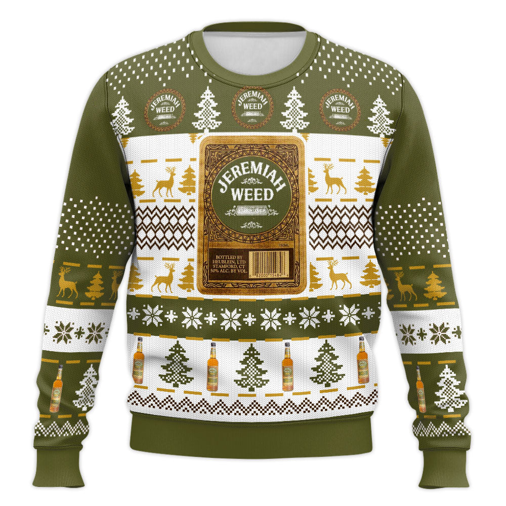 Festive Holiday Sweater with Crown and Text Design