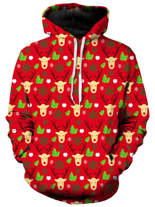 Reindeer Turn Up Unisex Hoodie