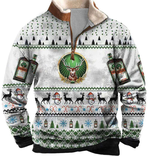 Jagermeister 1/4 Zip Stand Collar Sweatshirt