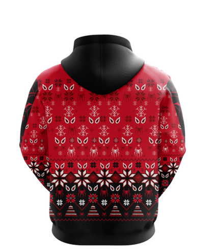 Spider Man Christmas Zip Hoodie