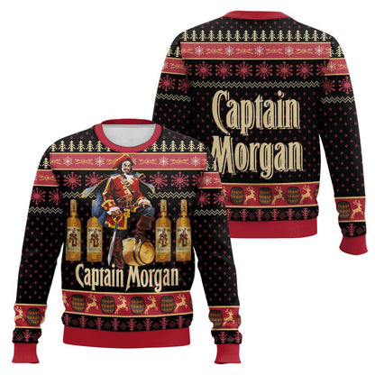 Festive Holiday Sweater with Crown and Text Design