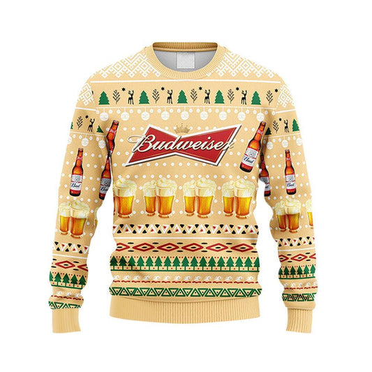 Budweiser Novelty Christmas Ugly Sweater