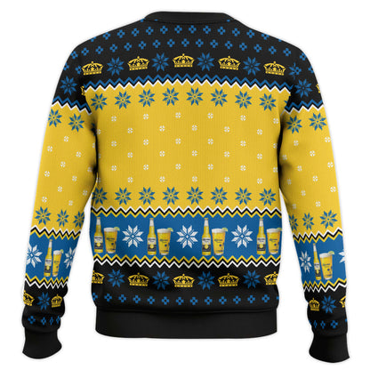 Ugly Christmas Sweatshirt Crew Neck Pullover Beer Sweater