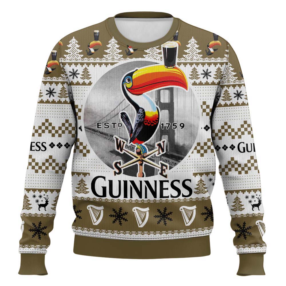 Beer 1759 Toucan Ugly Christmas Sweater